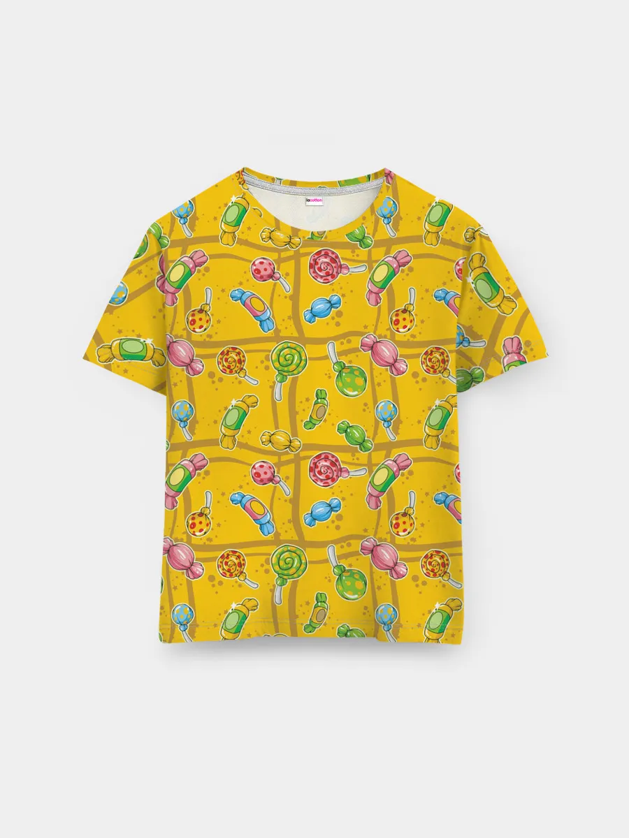 Мужская базовая футболка / Конфеты