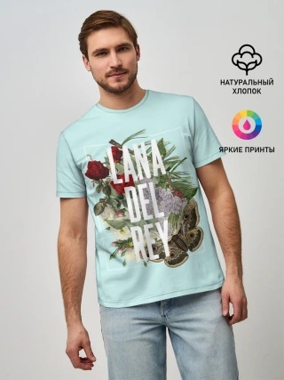 Мужская базовая футболка / Цветочная Лана