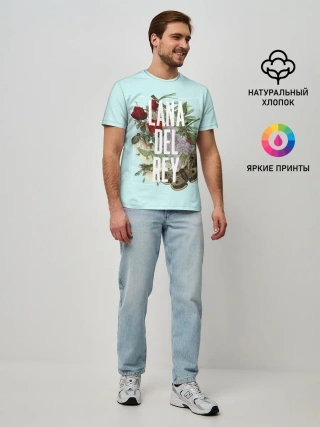 Мужская базовая футболка / Цветочная Лана