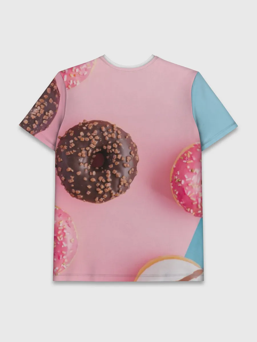 Мужская базовая футболка / пончики