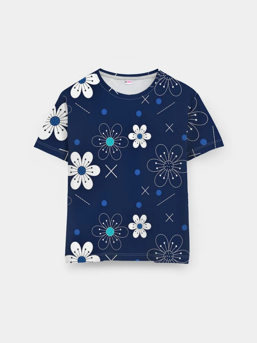 Мужская базовая футболка / Ночная поляна