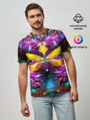 Мужская базовая футболка / ФРАКТАЛЬНЫЕ ЦВЕТЫ