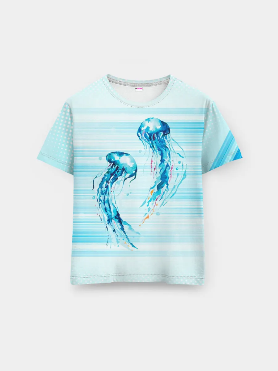 Мужская базовая футболка / Медузы