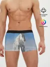 Мужские трусы боксеры / Белый скакун
