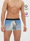 Мужские трусы боксеры / Белый скакун
