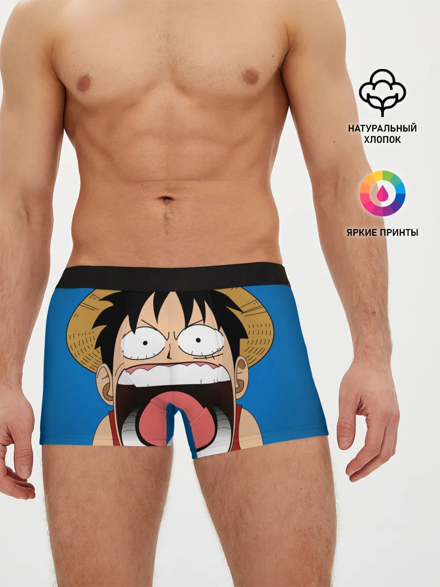 Мужские трусы боксеры / Луффи - Чё??!!