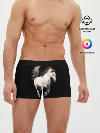 Мужские трусы боксеры / Серный в яблоках конь