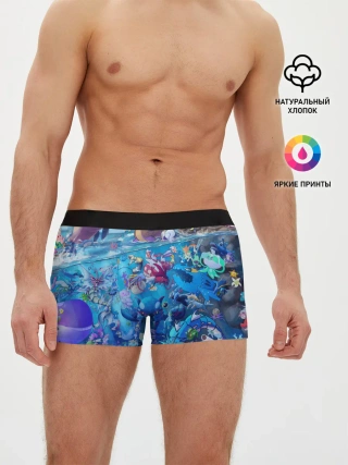 Мужские трусы боксеры / Покемон 2000