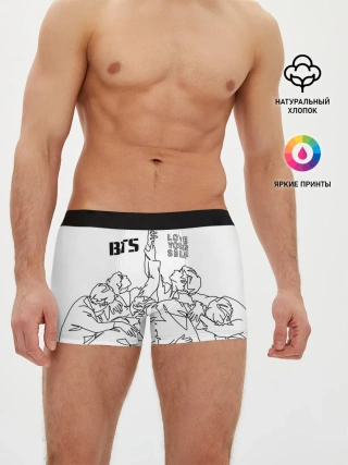Мужские трусы боксеры / BTS