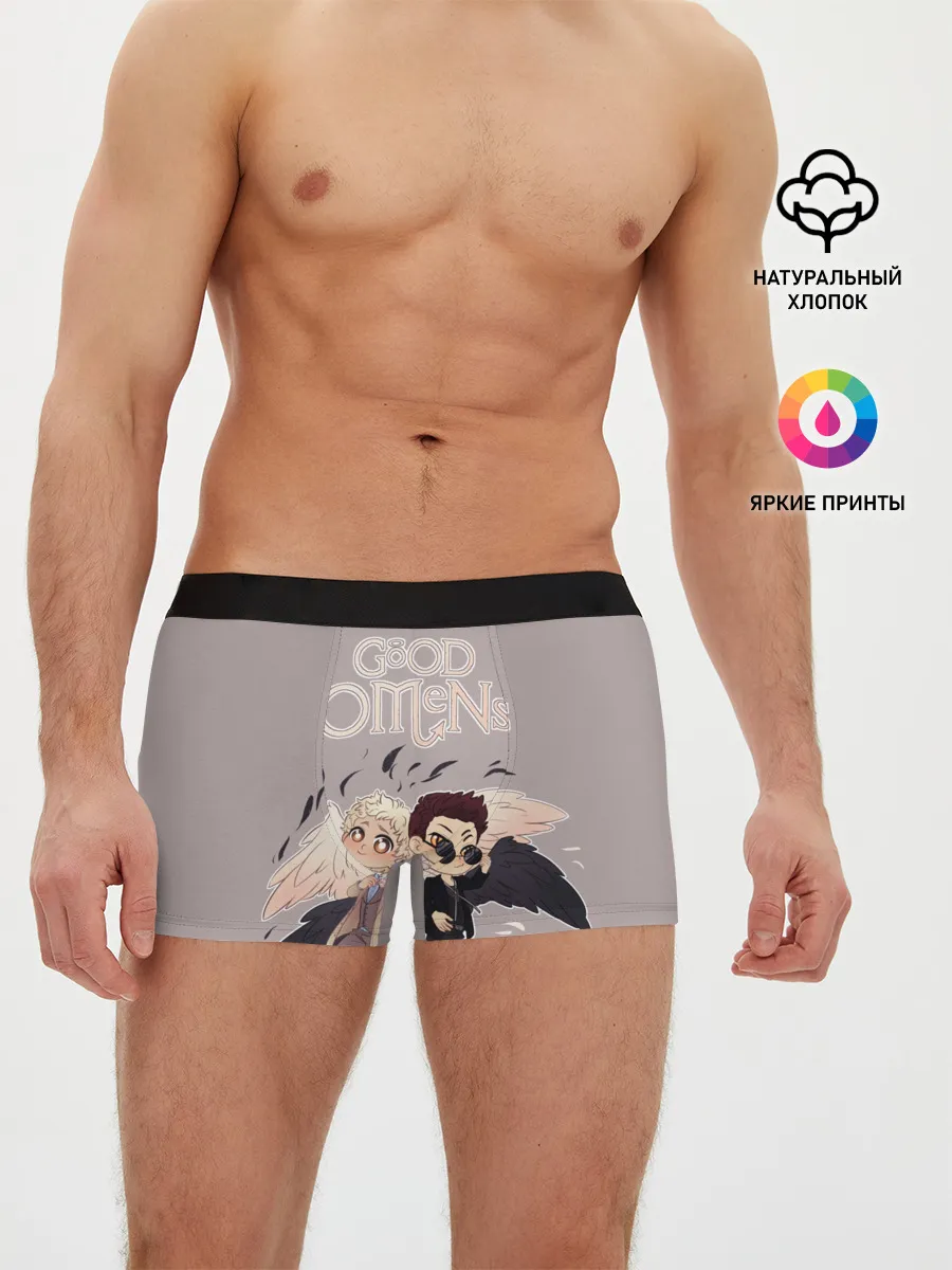 Мужские трусы боксеры / Good Omens