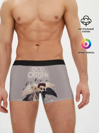 Мужские трусы боксеры / Good Omens
