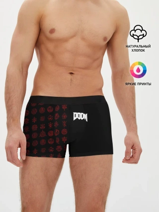 Мужские трусы боксеры / DOOM - Руны