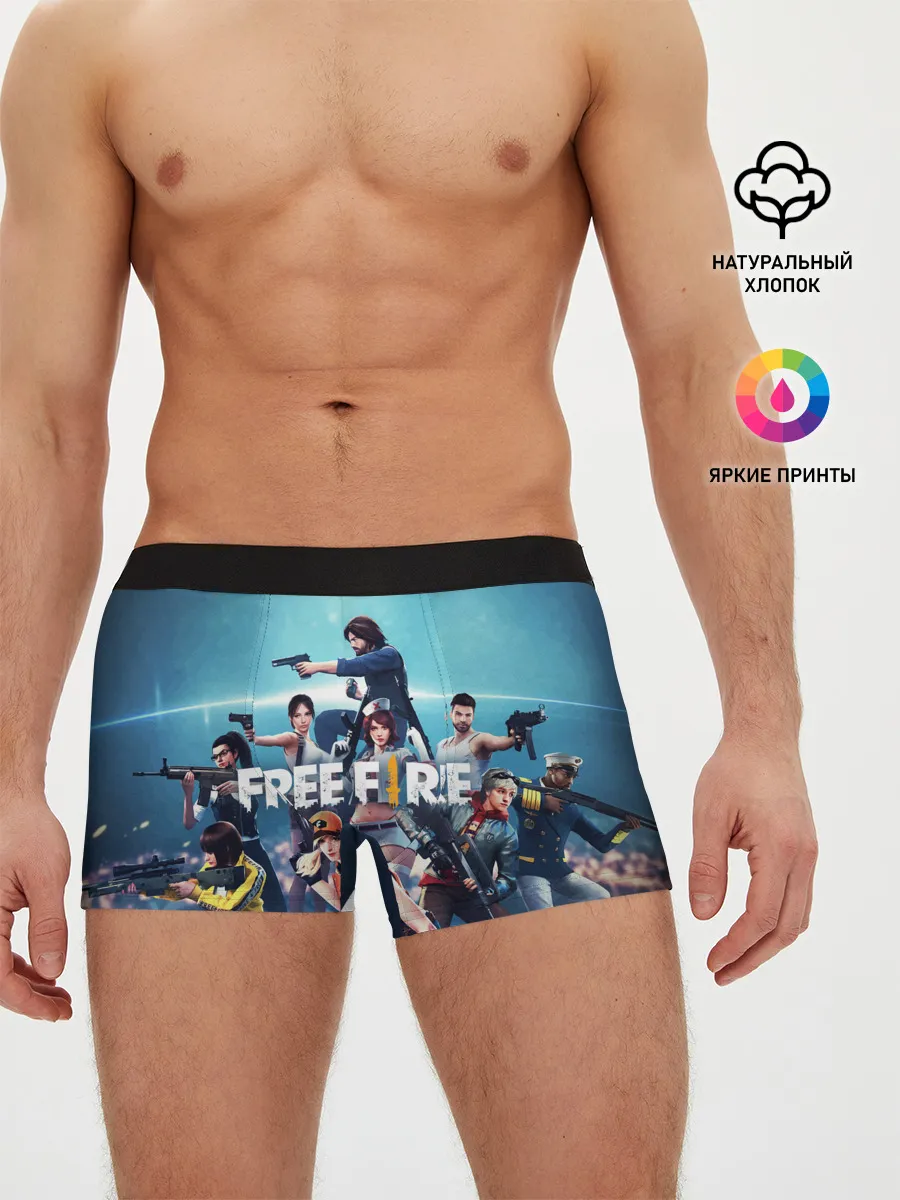 Мужские трусы боксеры / FREE FIRE