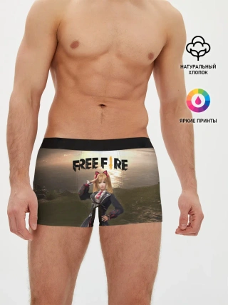 Мужские трусы боксеры / FREE FIRE - Caroline