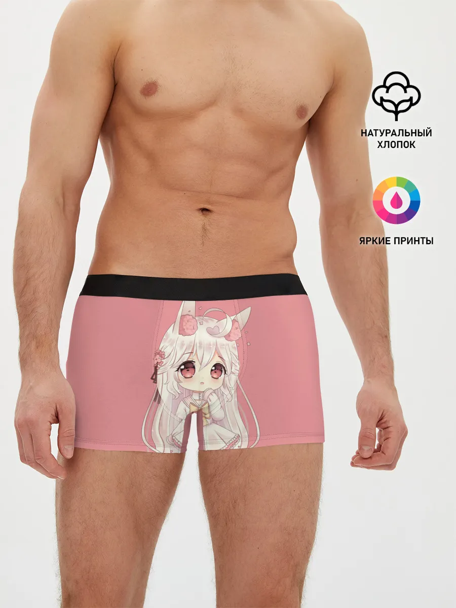 Мужские трусы боксеры / Неко тян