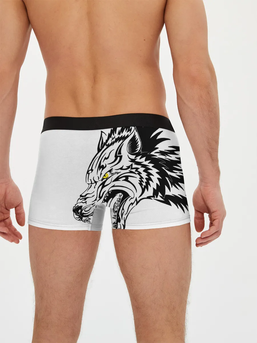 Мужские трусы боксеры / Человек человеку волк
