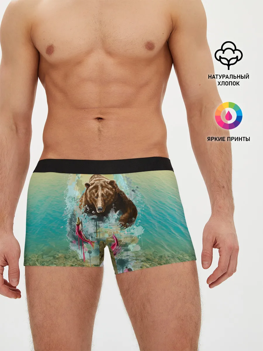 Мужские трусы боксеры / Рыбалка