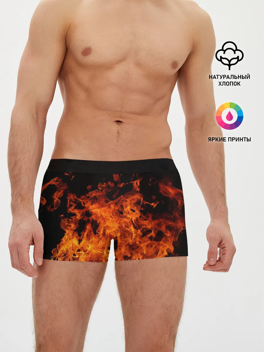 Мужские трусы боксеры / Огонь