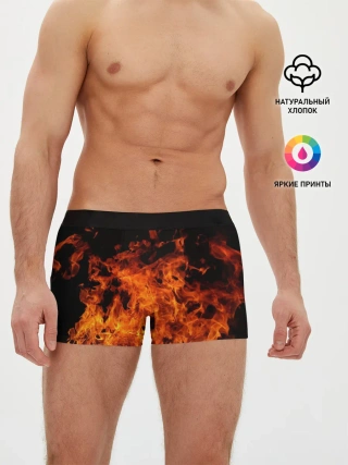 Мужские трусы боксеры / Огонь