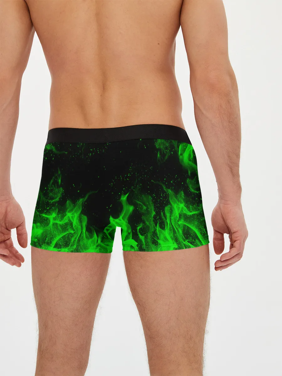 Мужские трусы боксеры / ЗЕЛЁНЫЙ ОГОНЬ | GREEN FIRE