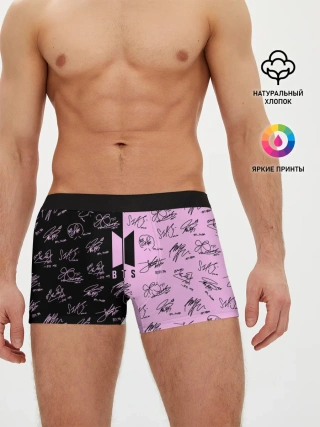 Мужские трусы боксеры / BTS АВТОГРАФЫ | БТС