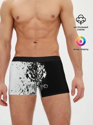 Мужские трусы боксеры / чб спрей оверлорд