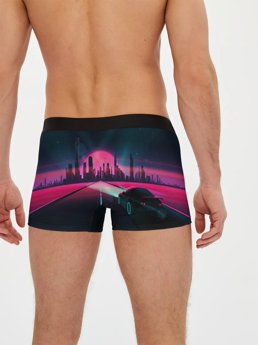 Мужские трусы боксеры / НЕОНОВЫЙ ГОРОД