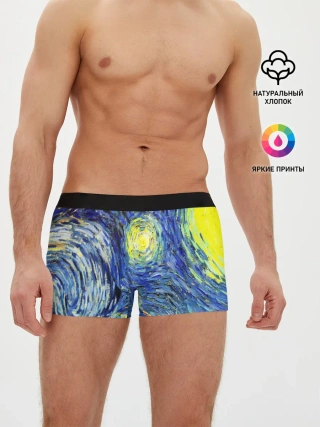 Мужские трусы боксеры / ИМПРЕССИОНИЗМ ВАНГОГ
