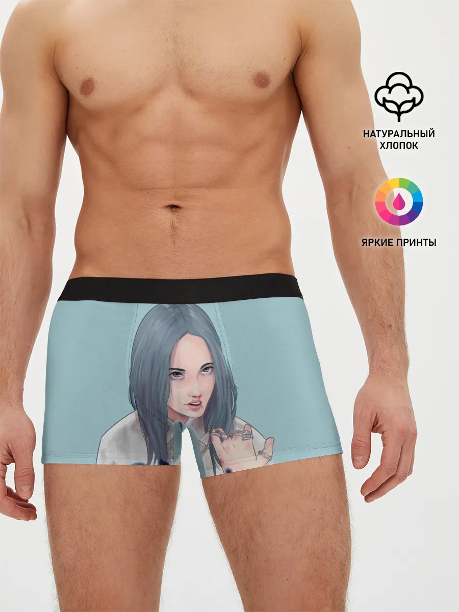 Мужские трусы боксеры / Billie Eilish