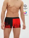 Мужские трусы боксеры / BLACK RED FIRE