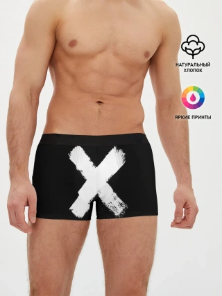Мужские трусы боксеры / Белое перекрестие | Меченый