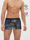 Мужские трусы боксеры / ТИГР В СУМЕРЕЧНОМ ЛЕСУ