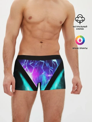 Мужские трусы боксеры / NEON GEOMETRY