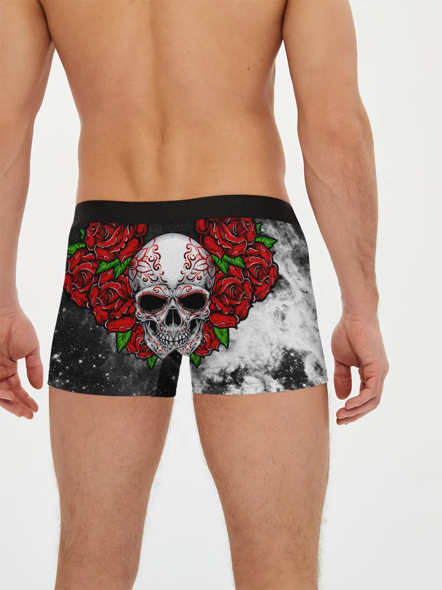 Мужские трусы боксеры / Skull and Roses