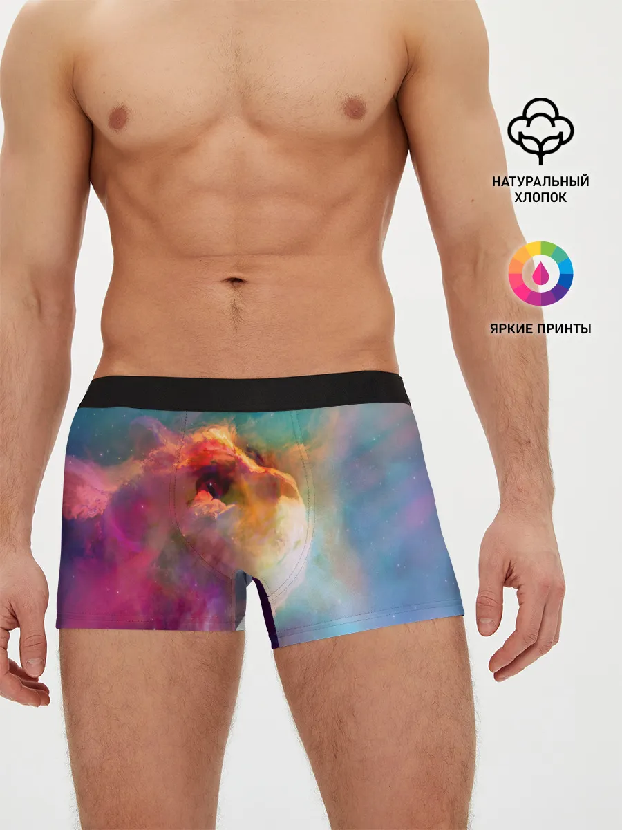 Мужские трусы боксеры / КОСМИЧЕСКИЙ КОТ