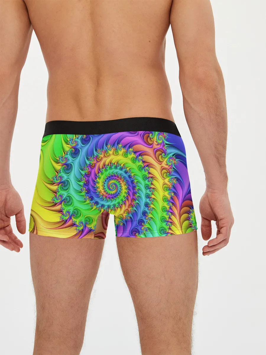 Мужские трусы боксеры / ФРАКТАЛЬНЫЙ АБСТРАКТ