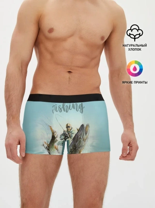 Мужские трусы боксеры / Fishing