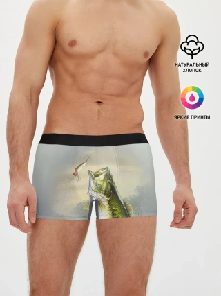 Мужские трусы боксеры / Рыбалка