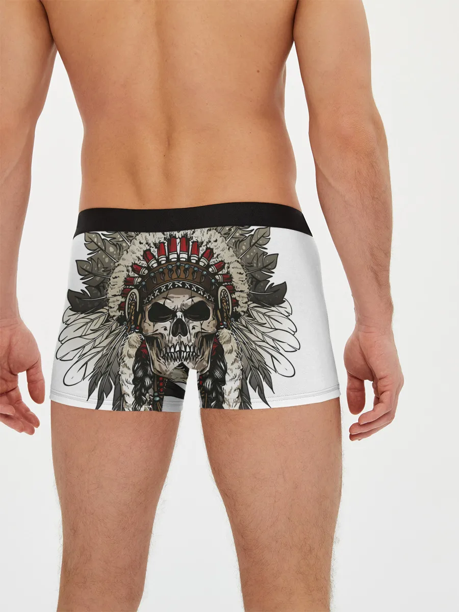 Мужские трусы боксеры / Leader of indian skeletons
