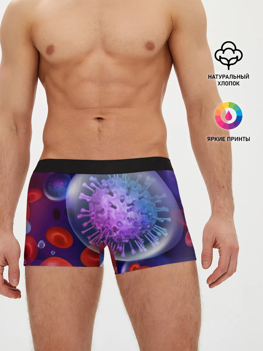 Мужские трусы боксеры / Лейкоциты и клетка