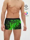 Мужские трусы боксеры / Тёмные зеленые краски