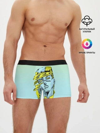 Мужские трусы боксеры / Дзётаро кудзе бирюза