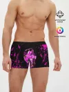 Мужские трусы боксеры / KILLER QUEEN розовые кляксы