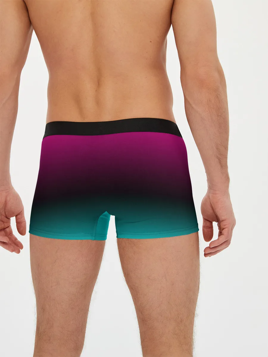 Мужские трусы боксеры / RETRO CYBER BEAR NEON