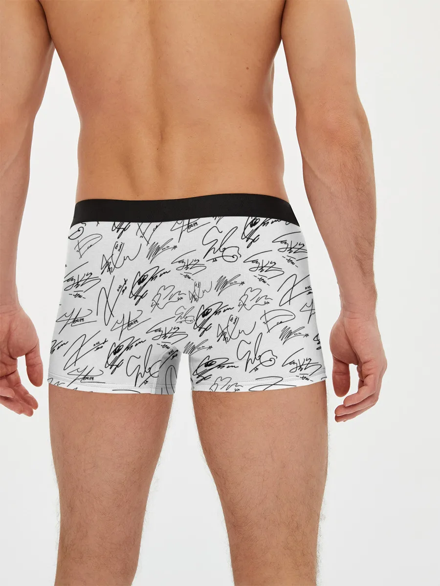 Мужские трусы боксеры / EXO BAND АВТОГРАФЫ