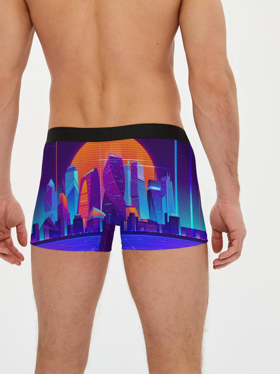 Мужские трусы боксеры / НЕОНОВЫЙ ГОРОД