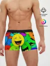 Мужские трусы боксеры / ВЕСЁЛЫЕ СМАЙЛИКИ.