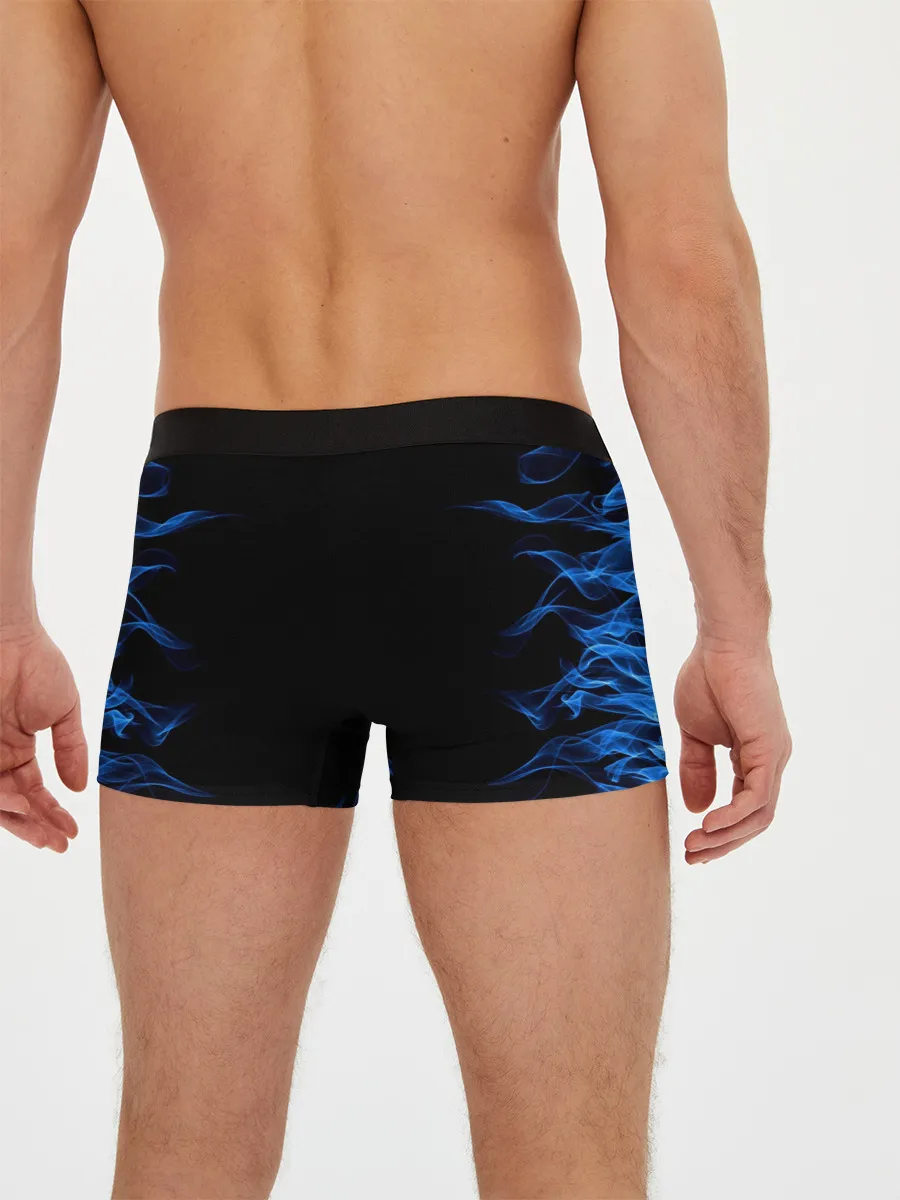 Мужские трусы боксеры / Синий тигр