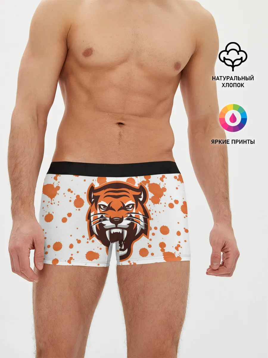 Мужские трусы боксеры / Огненный тигр