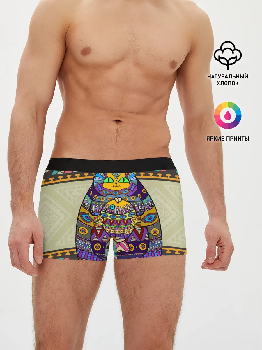 Мужские трусы боксеры / Кот 3